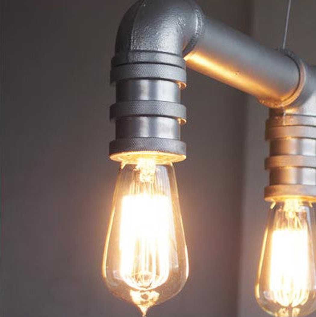 4 head water pipe industrial pendant light - Image 5