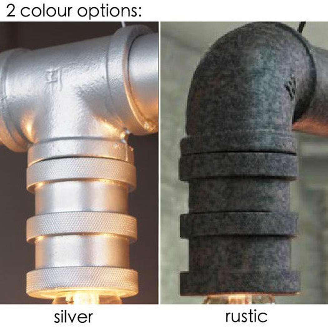 4 head water pipe industrial pendant light - Image 9