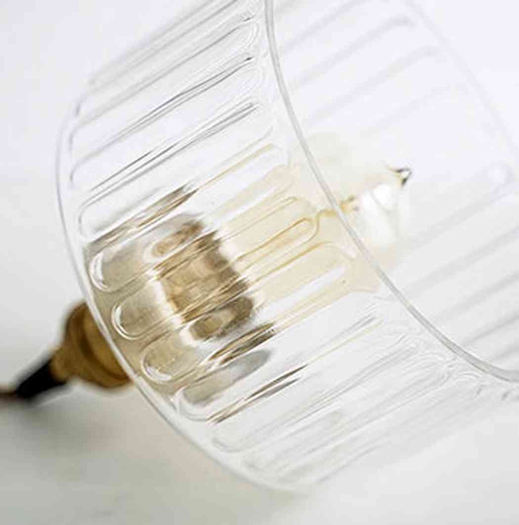 Adelaide Glass Mid Century Vintage look Brass Fitting Pendant Light - Image 3