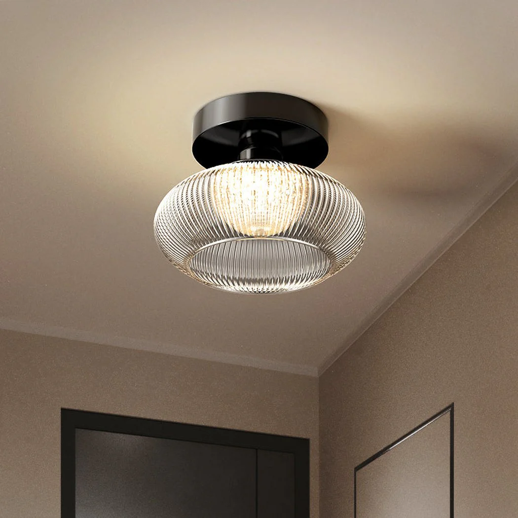 Alesund Art Deco Glass Fixed Ceiling Light - Image 3