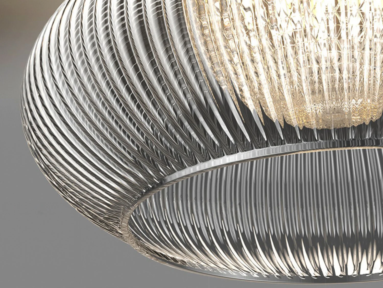 Alesund Art Deco Glass Fixed Ceiling Light - Image 4