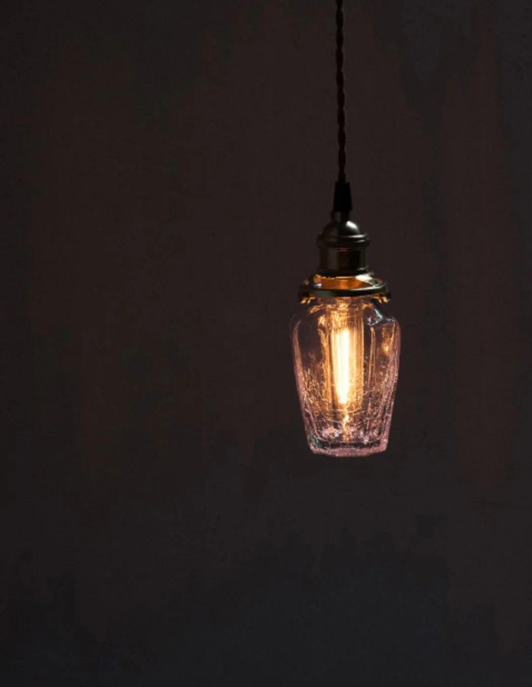 Alfred brass glass shade french country pendant light - Image 13