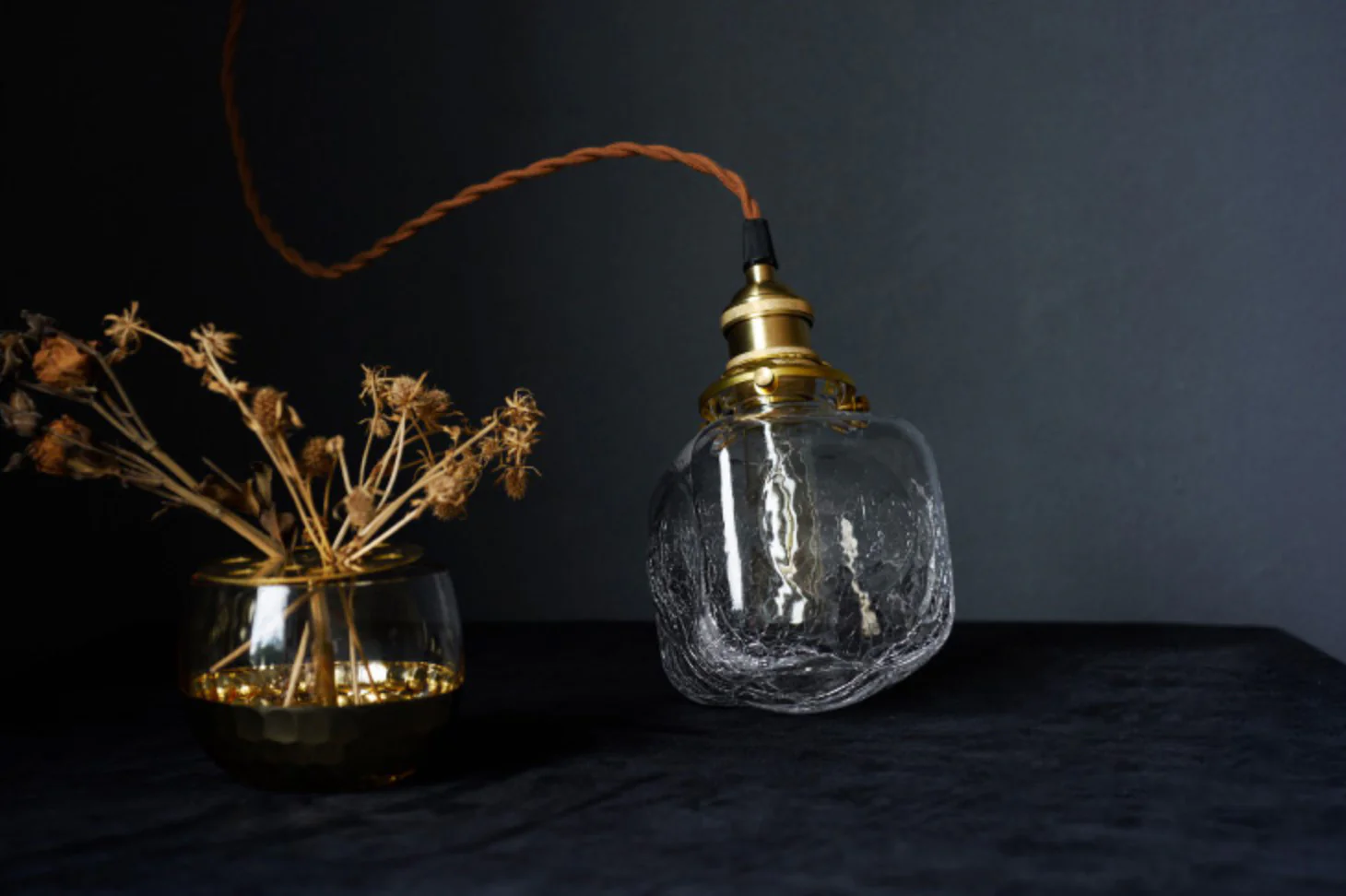 Alfred brass glass shade french country pendant light - Image 15