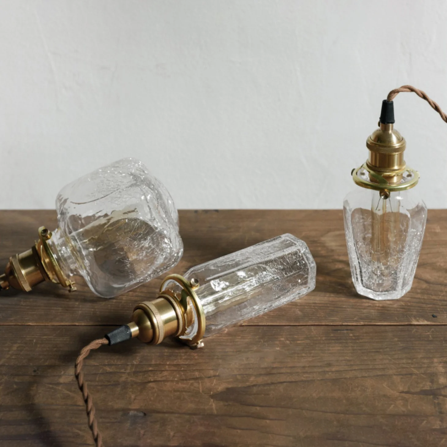 Alfred brass glass shade french country pendant light - Image 2