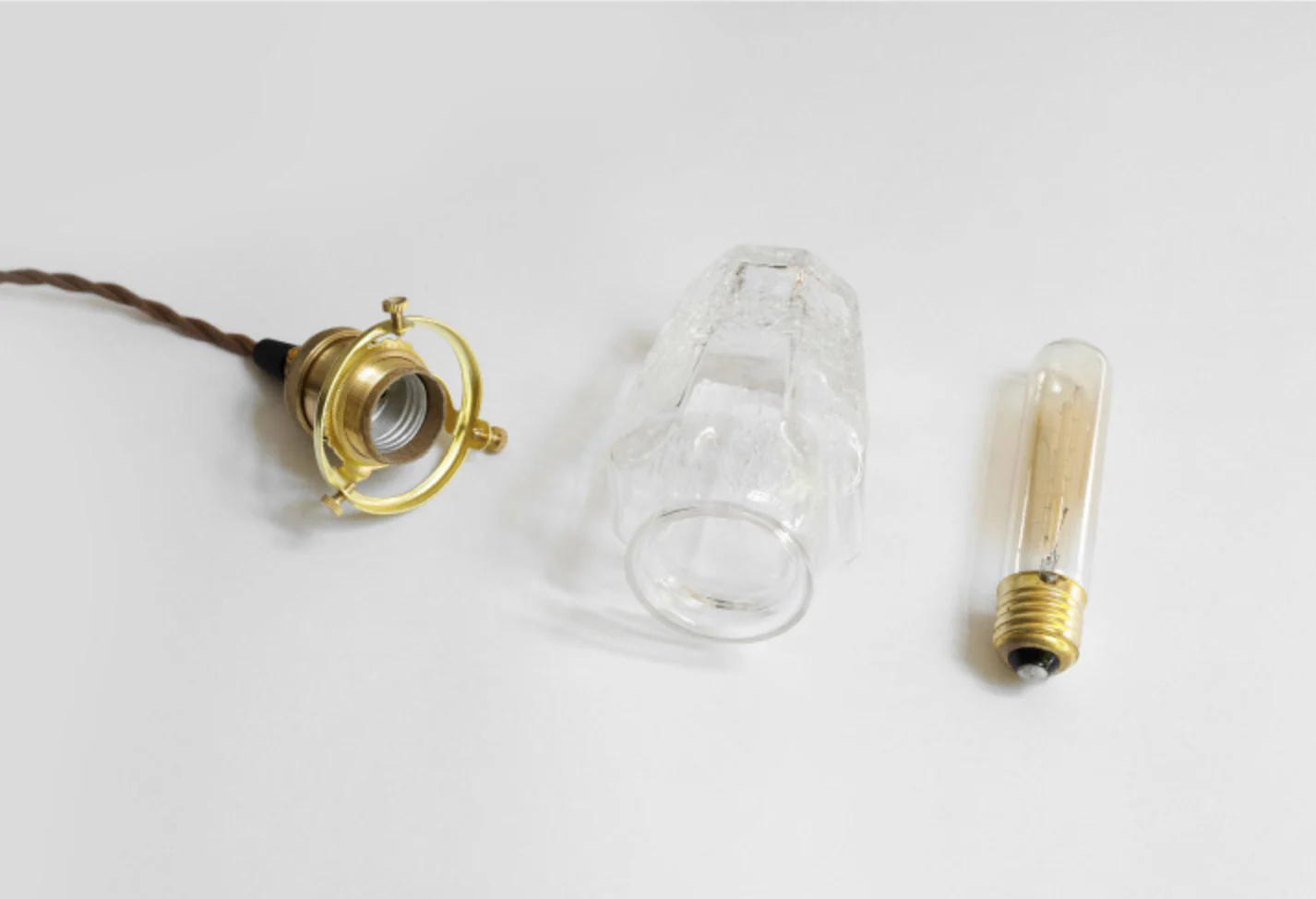 Alfred brass glass shade french country pendant light - Image 20