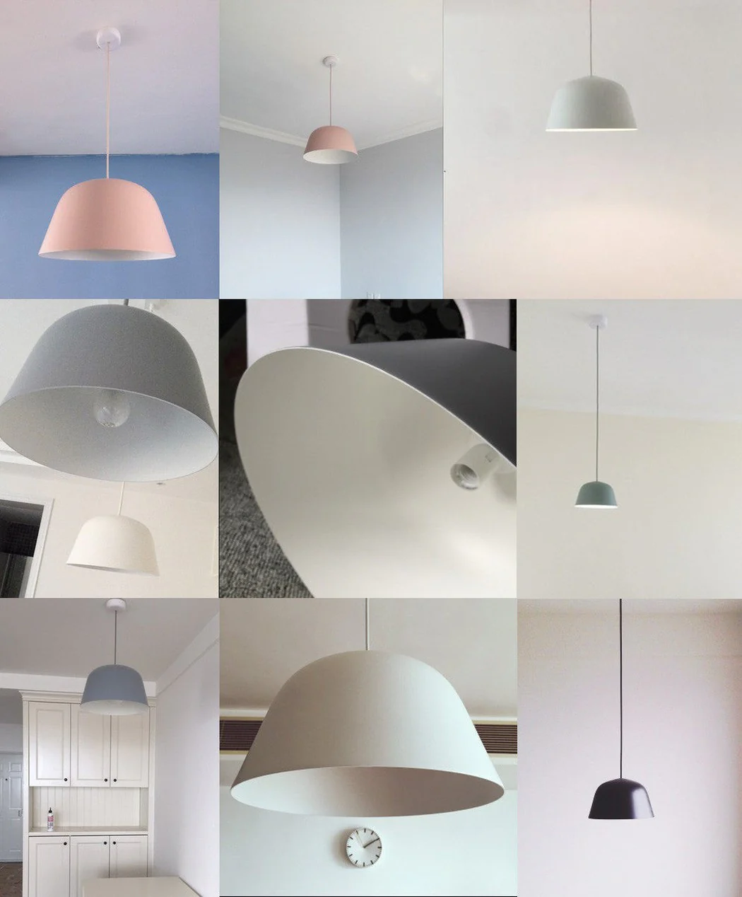 Ambit Metal Shade Pastel Coloured Pendant Light - Image 6