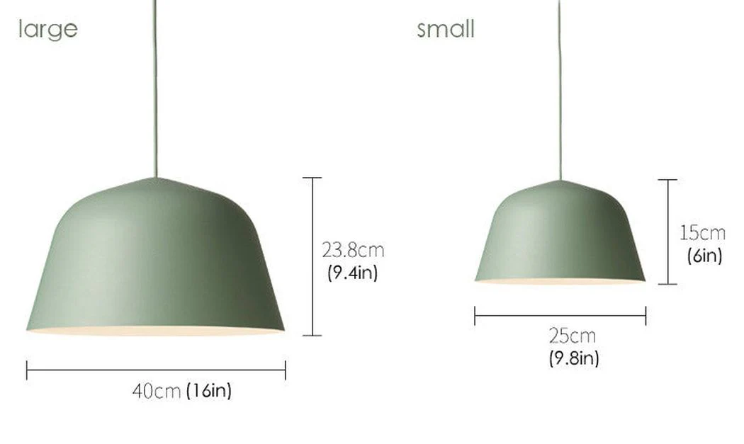 Ambit Metal Shade Pastel Coloured Pendant Light - Image 8