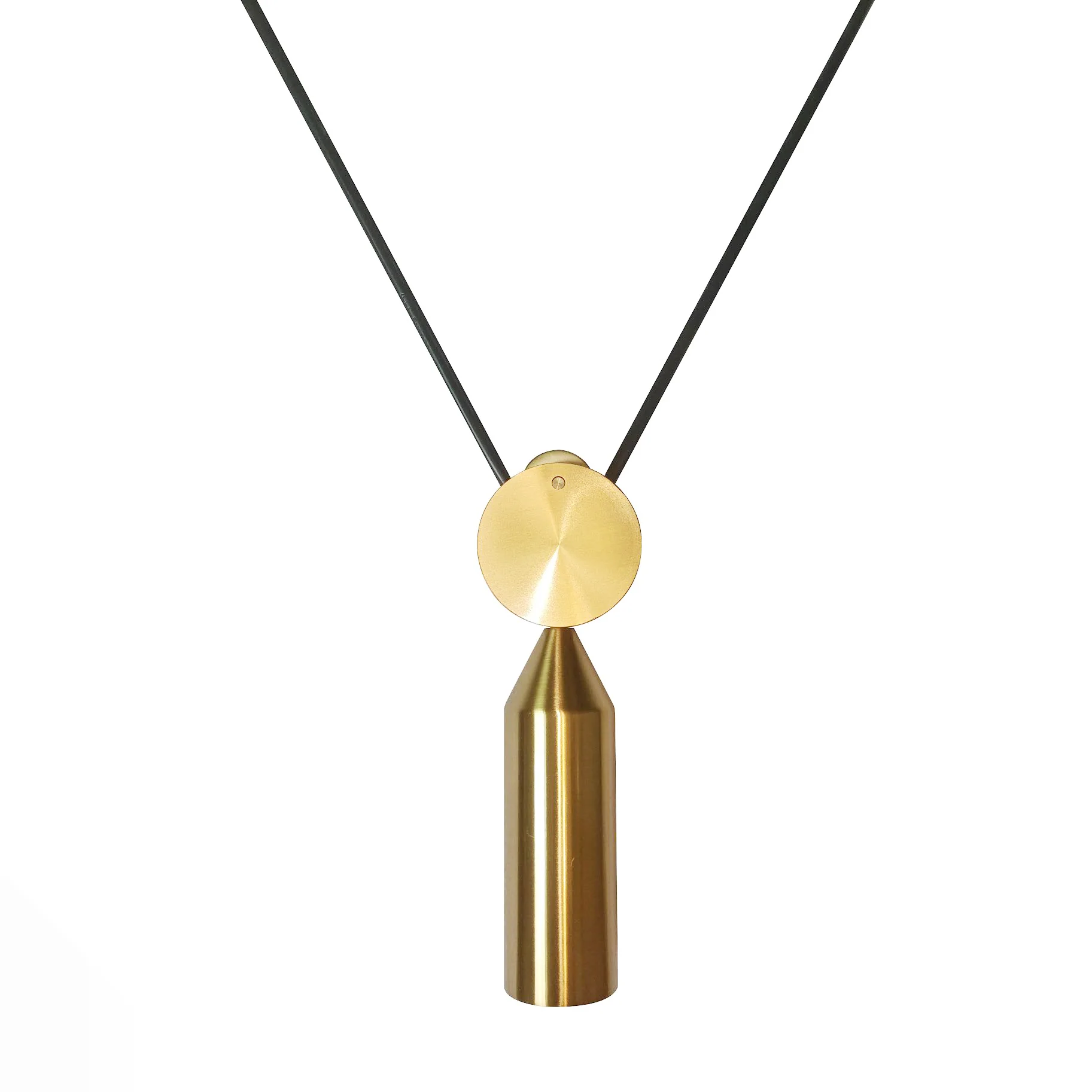 Amun Modern Pulley Brass Pendant Light - Image 12
