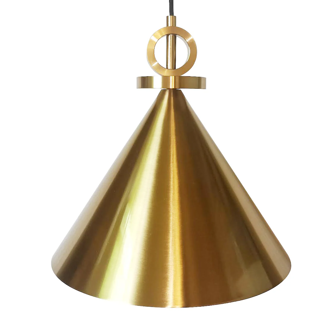 Amun Modern Pulley Brass Pendant Light - Image 14