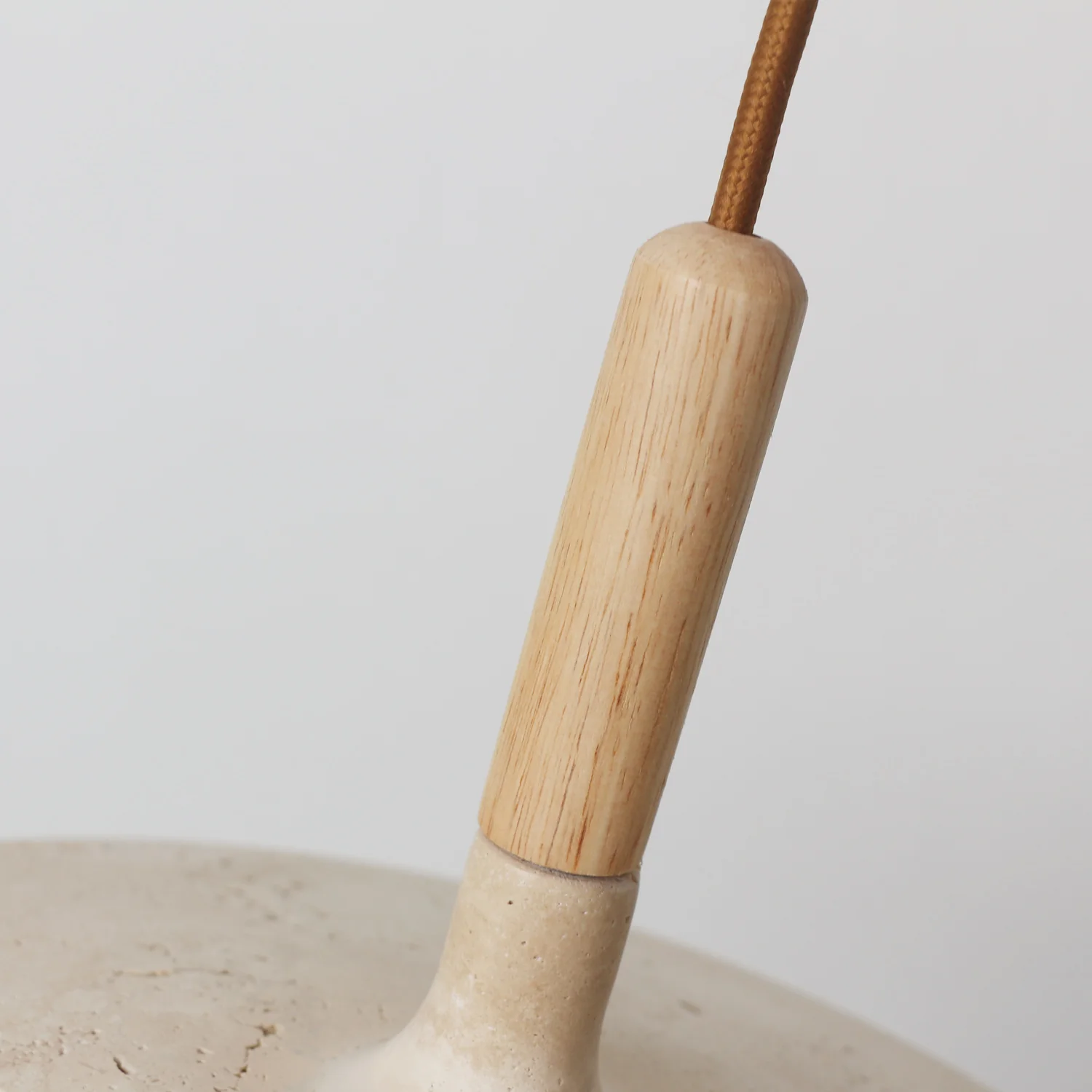 Annadel Sonoma Wood And Stone Japandi Pendant Lights - Image 10