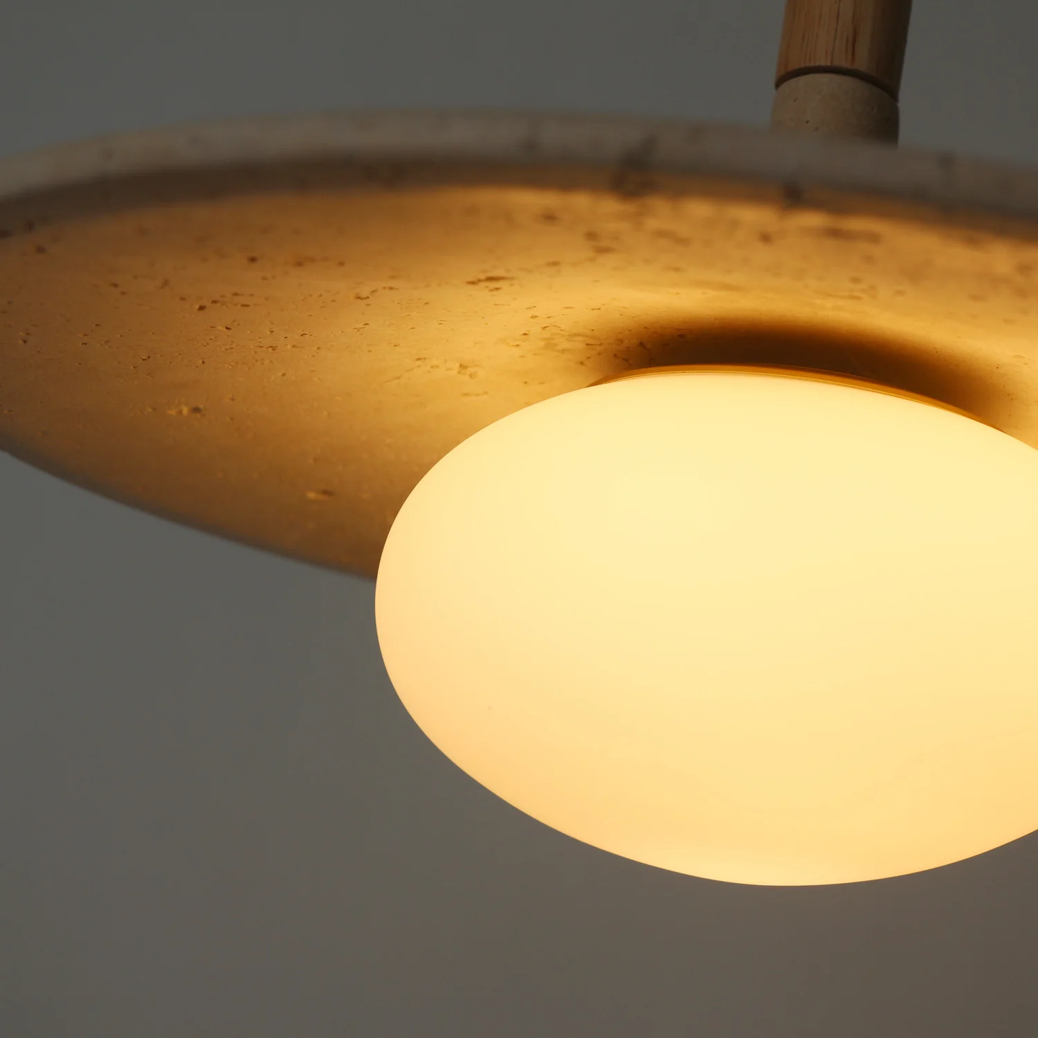 Annadel Sonoma Wood And Stone Japandi Pendant Lights - Image 5