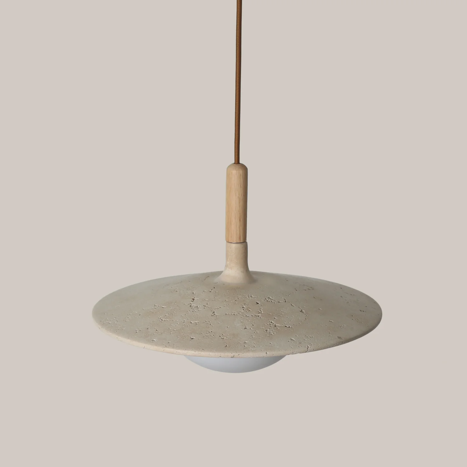 Annadel Sonoma Wood And Stone Japandi Pendant Lights - Image 9
