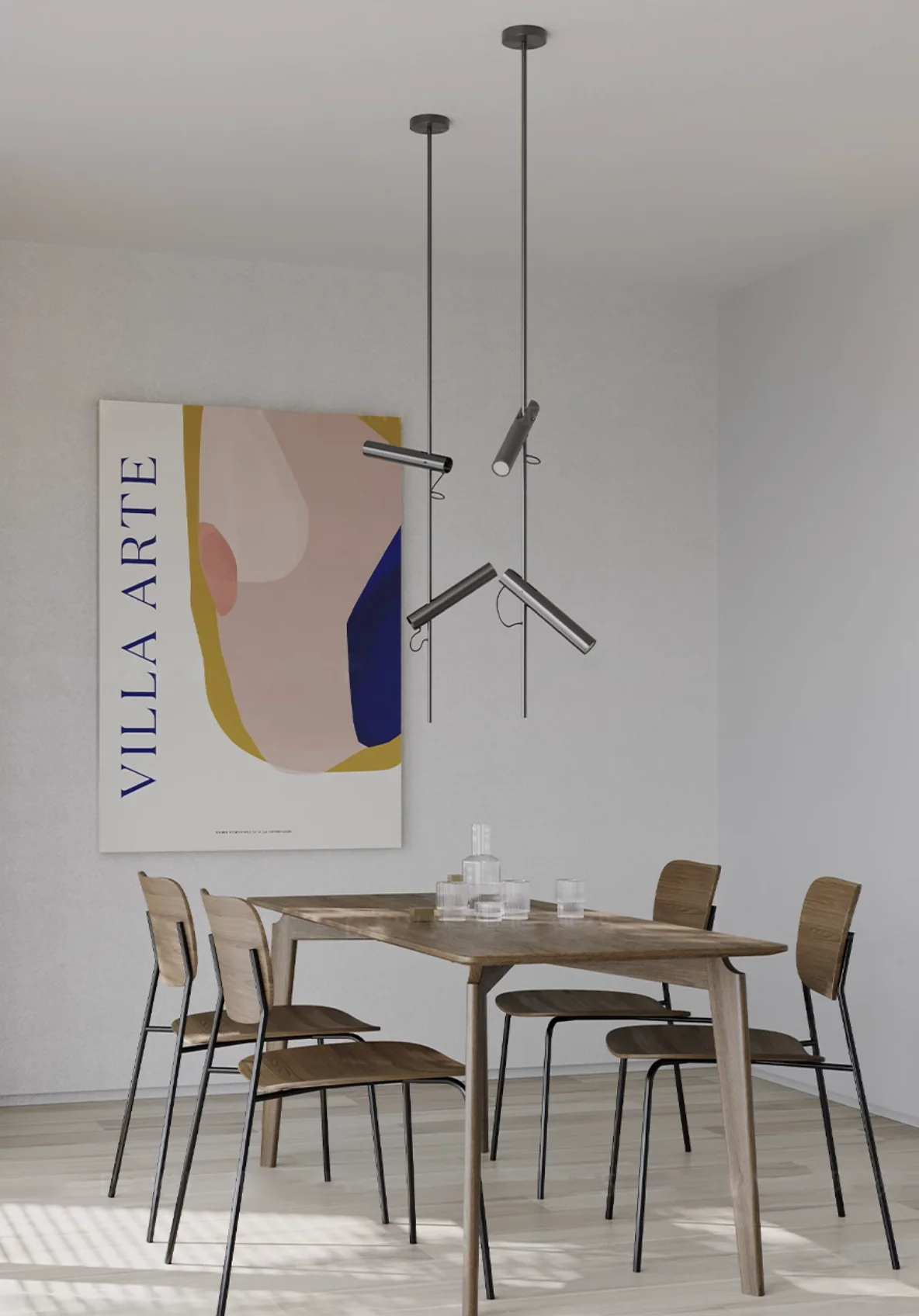 Ansel Minimalist Line Ceiling / Pendant Spot Light - Image 4