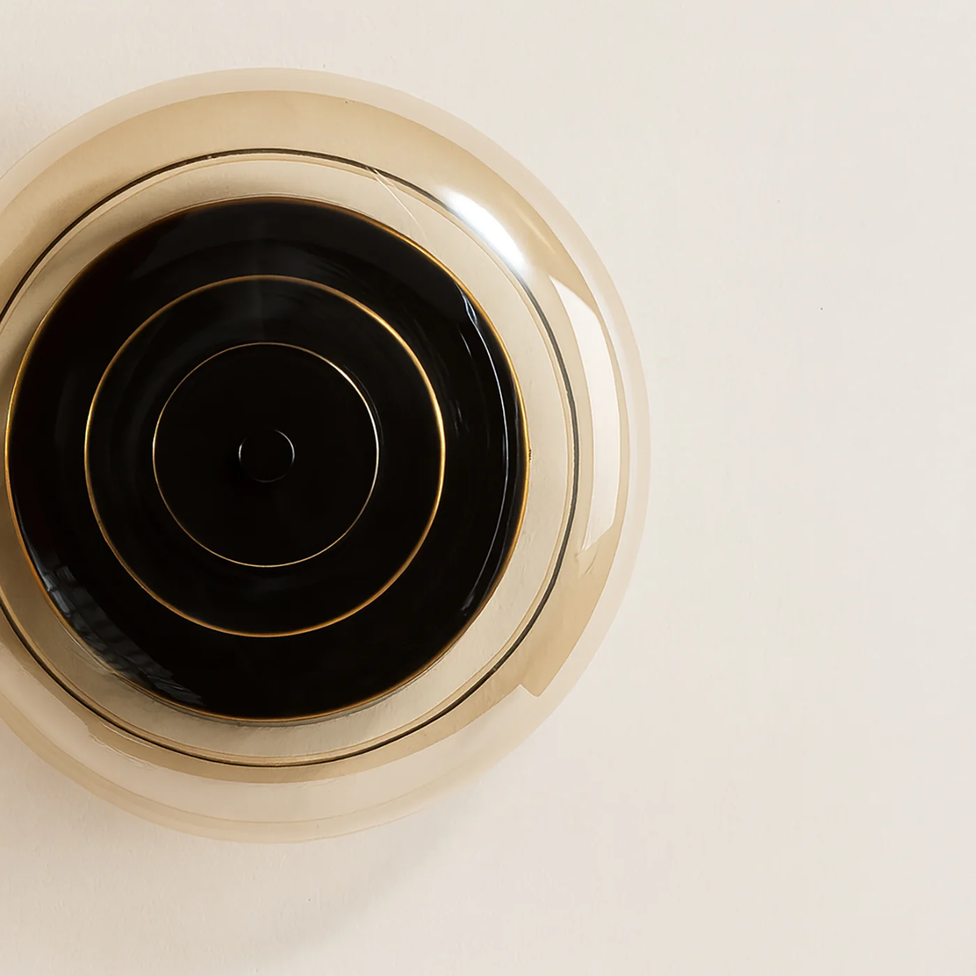 Anthé Circular Dish Glass Wall Light Sconce - Image 5