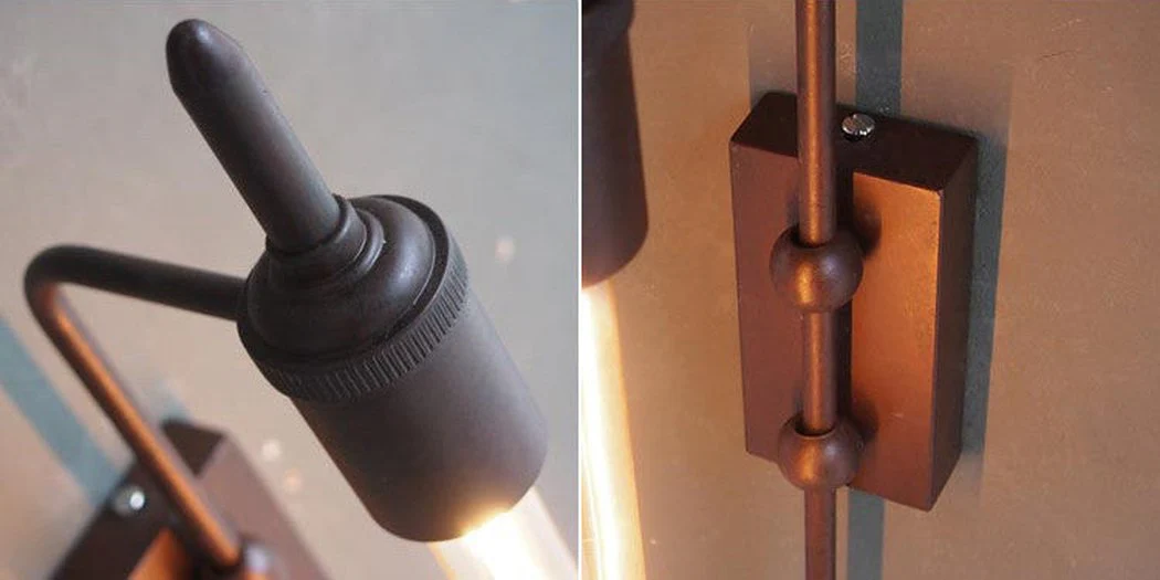 Antique Long Pencil Industrial Wall Light - Image 3