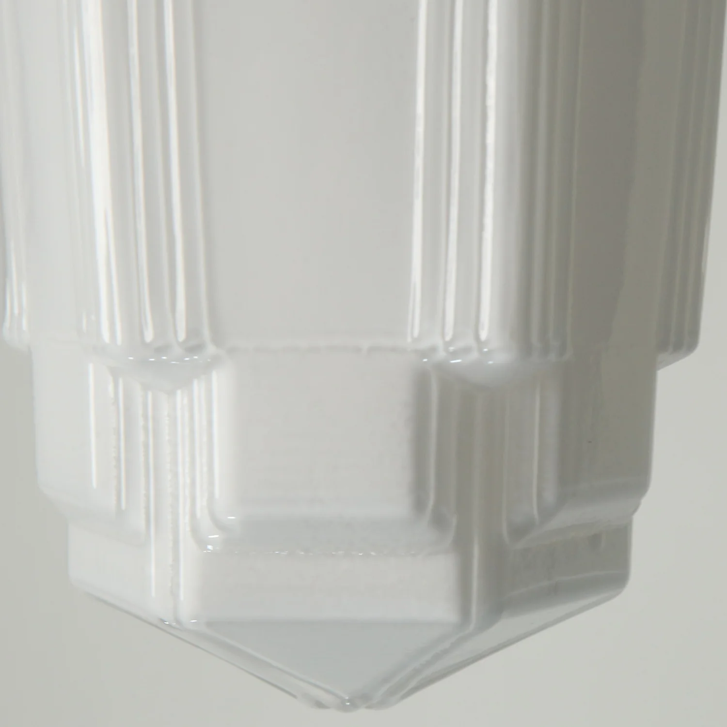 Art Deco A Milk Glass Fixed Ceiling Light - Image 13