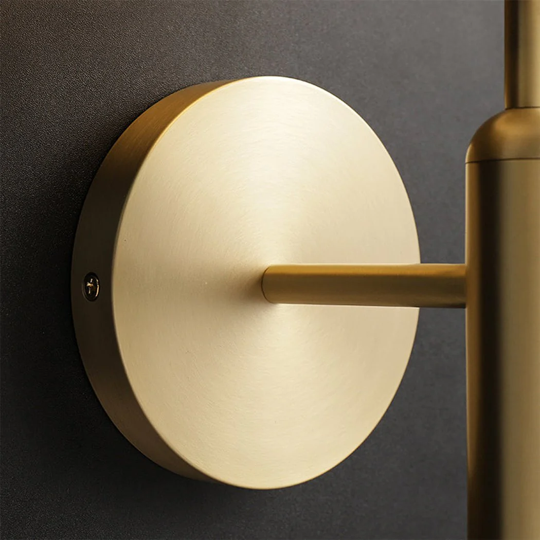 Art Deco Carlisle Glass Ball Brass Wall Light - Image 3