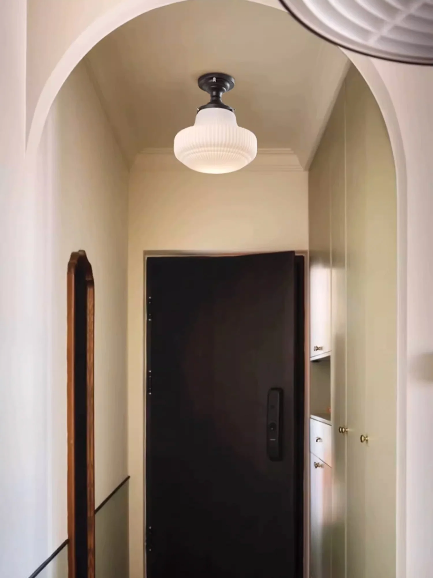 Art Deco Margot Milk Glass Fixed Ceiling Light - Image 11