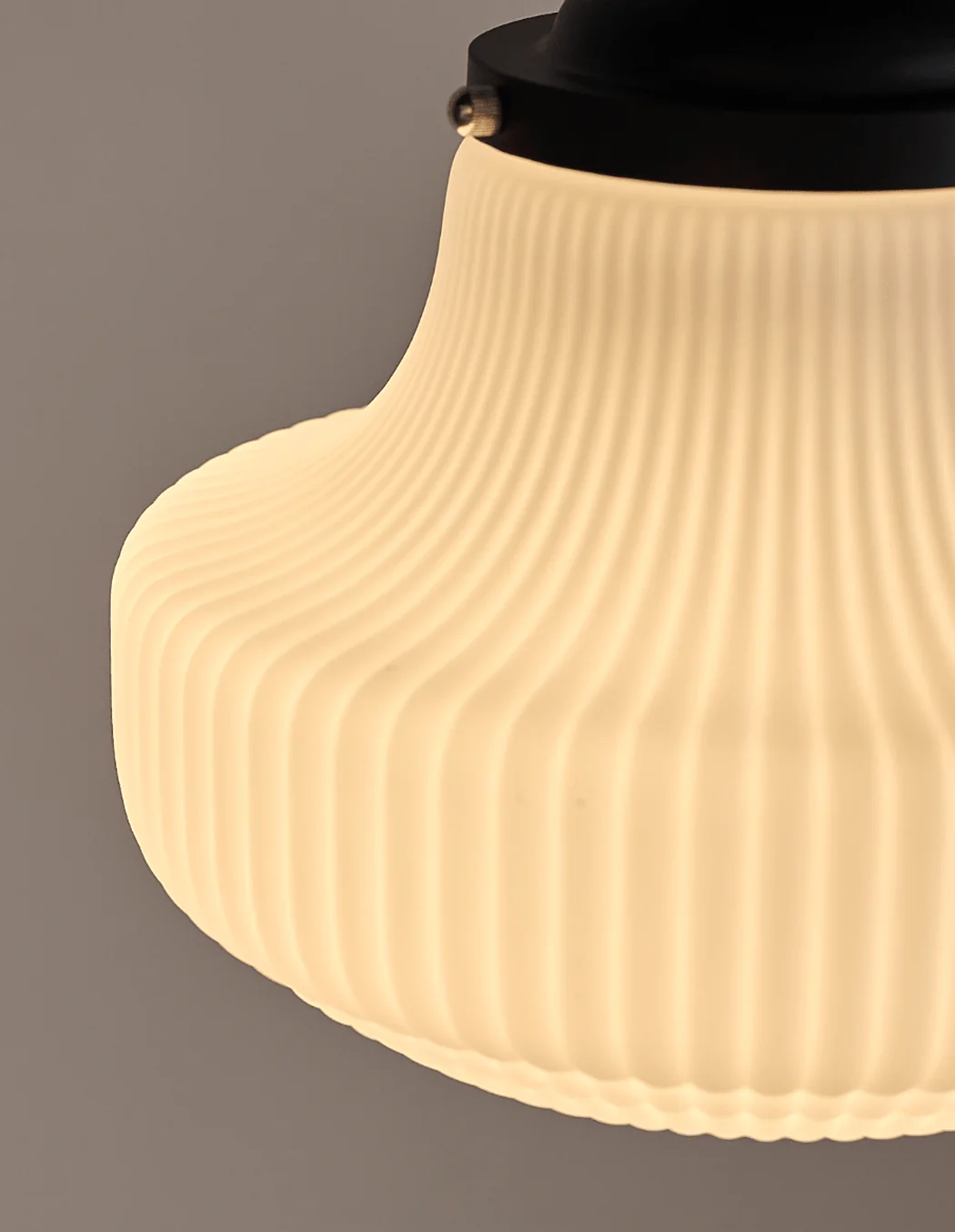 Art Deco Margot Milk Glass Fixed Ceiling Light - Image 6