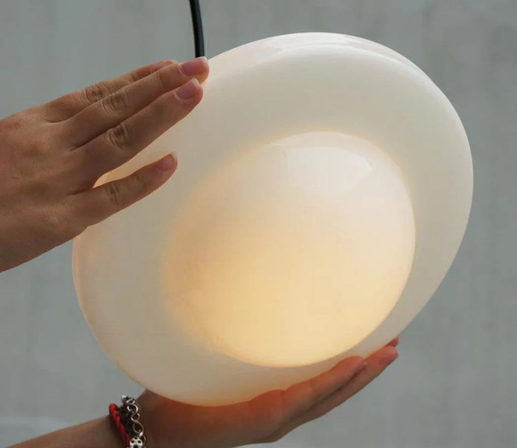 Art Deco Milk Glass Pendant Light - Image 14