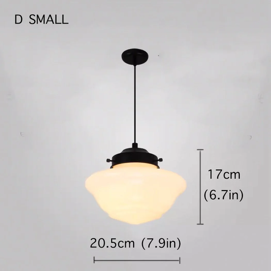 Art Deco Milk Glass Pendant Light - Image 22