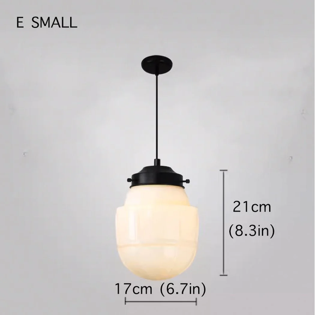 Art Deco Milk Glass Pendant Light - Image 25