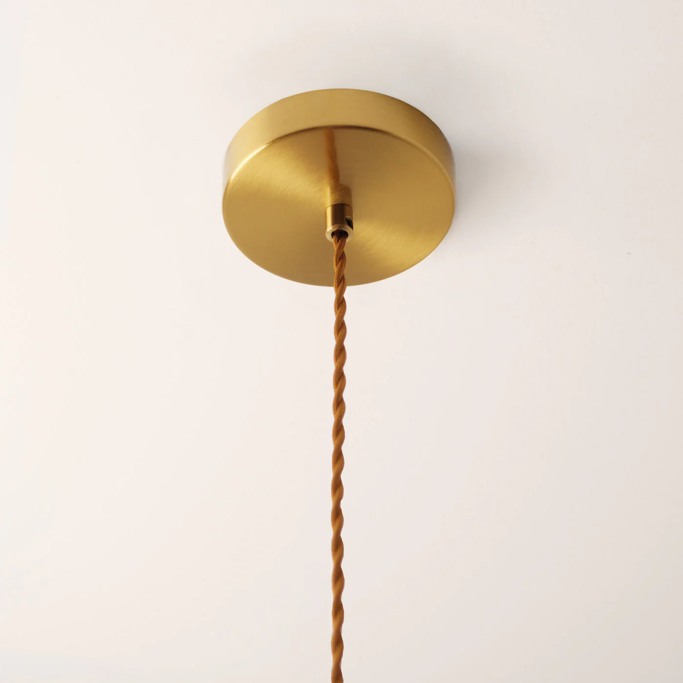 Sjöborre Art Deco White Glass Shade Brass Fitting Pendant Light - Image 9