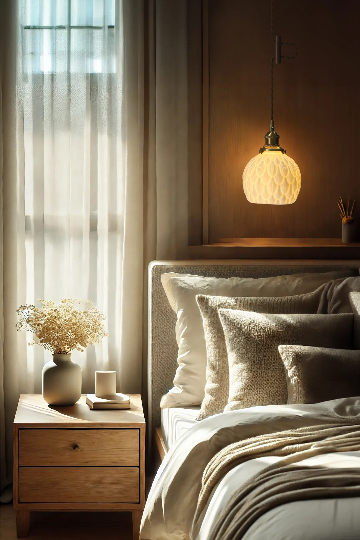 Artichoke Ceramic Porcelain Shade Pendant Light - Image 4