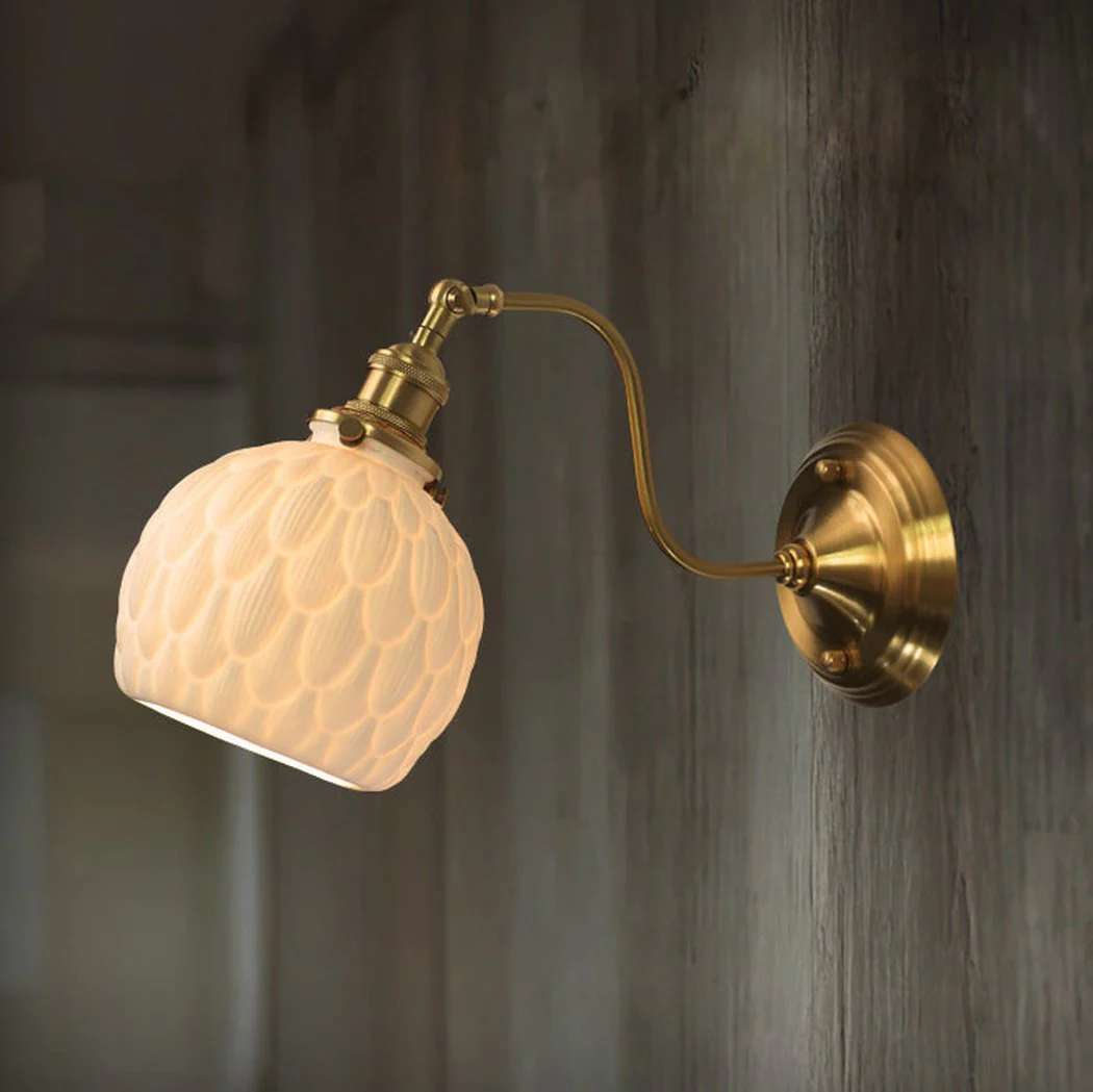 Artichoke Ceramic Porcelain Shade Wall Light - Image 9