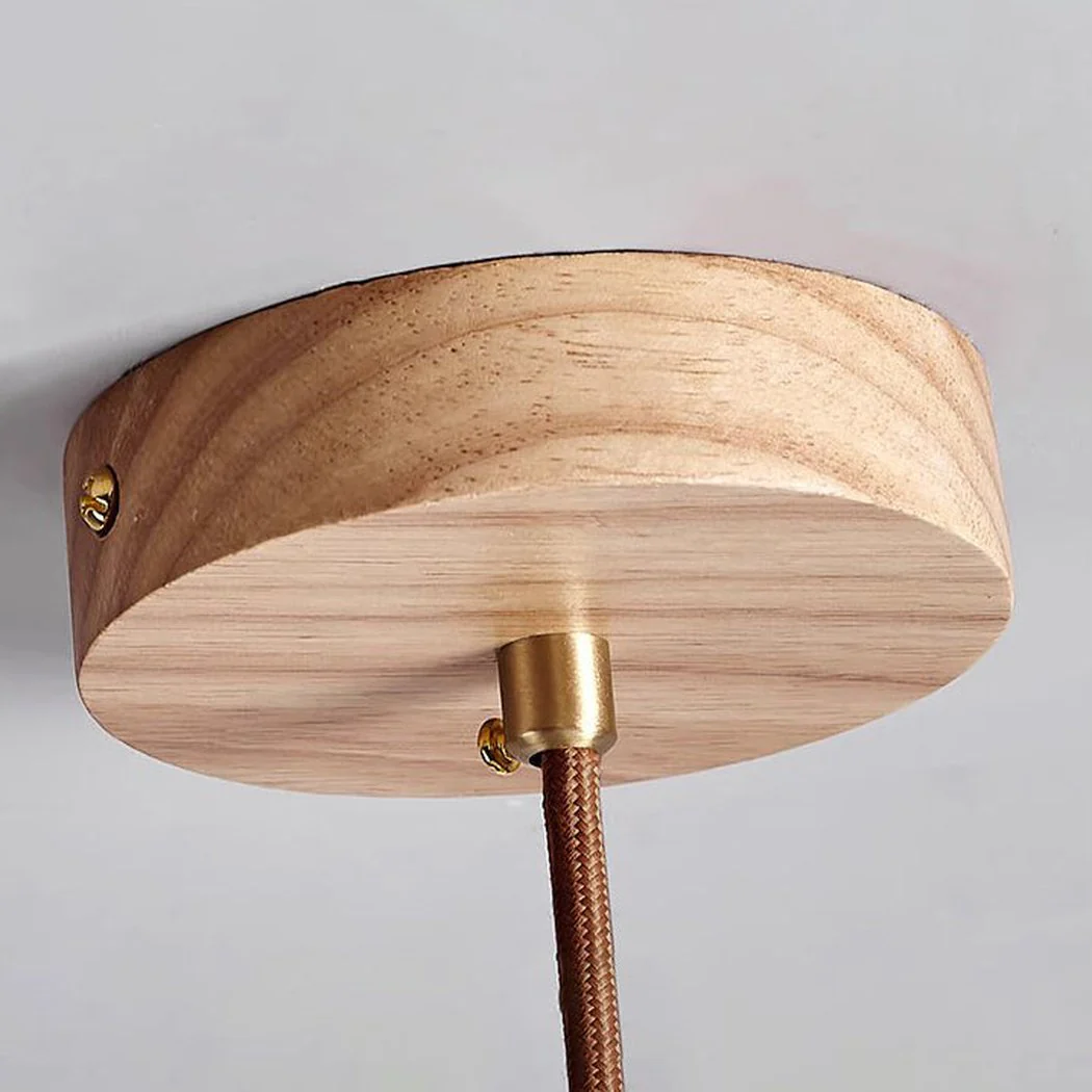 Ashwood Wooded Scandi Japandi Pendant Light - Image 8