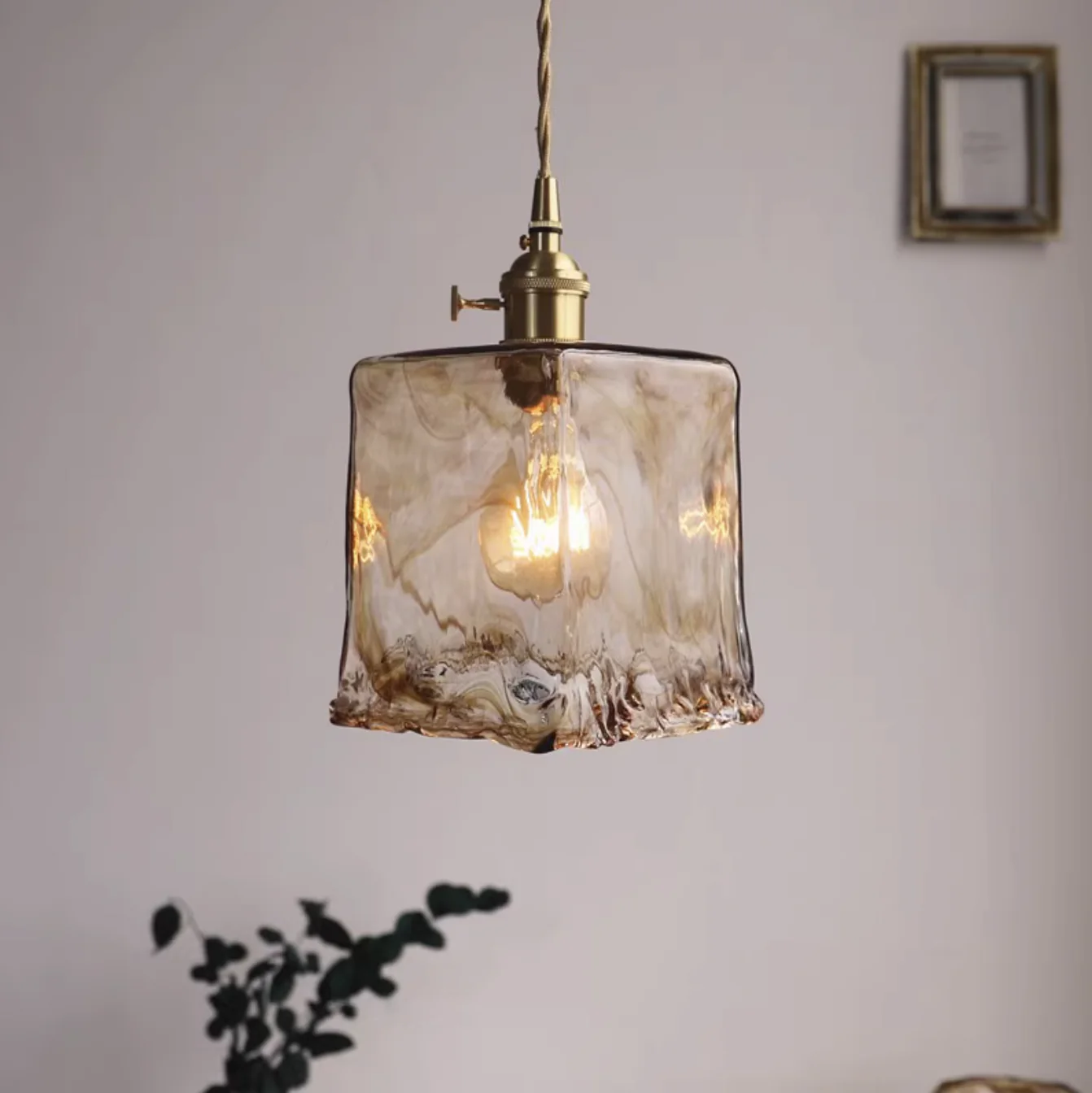 Aurelian Tinted Melted Glass Pendant Light - Image 15