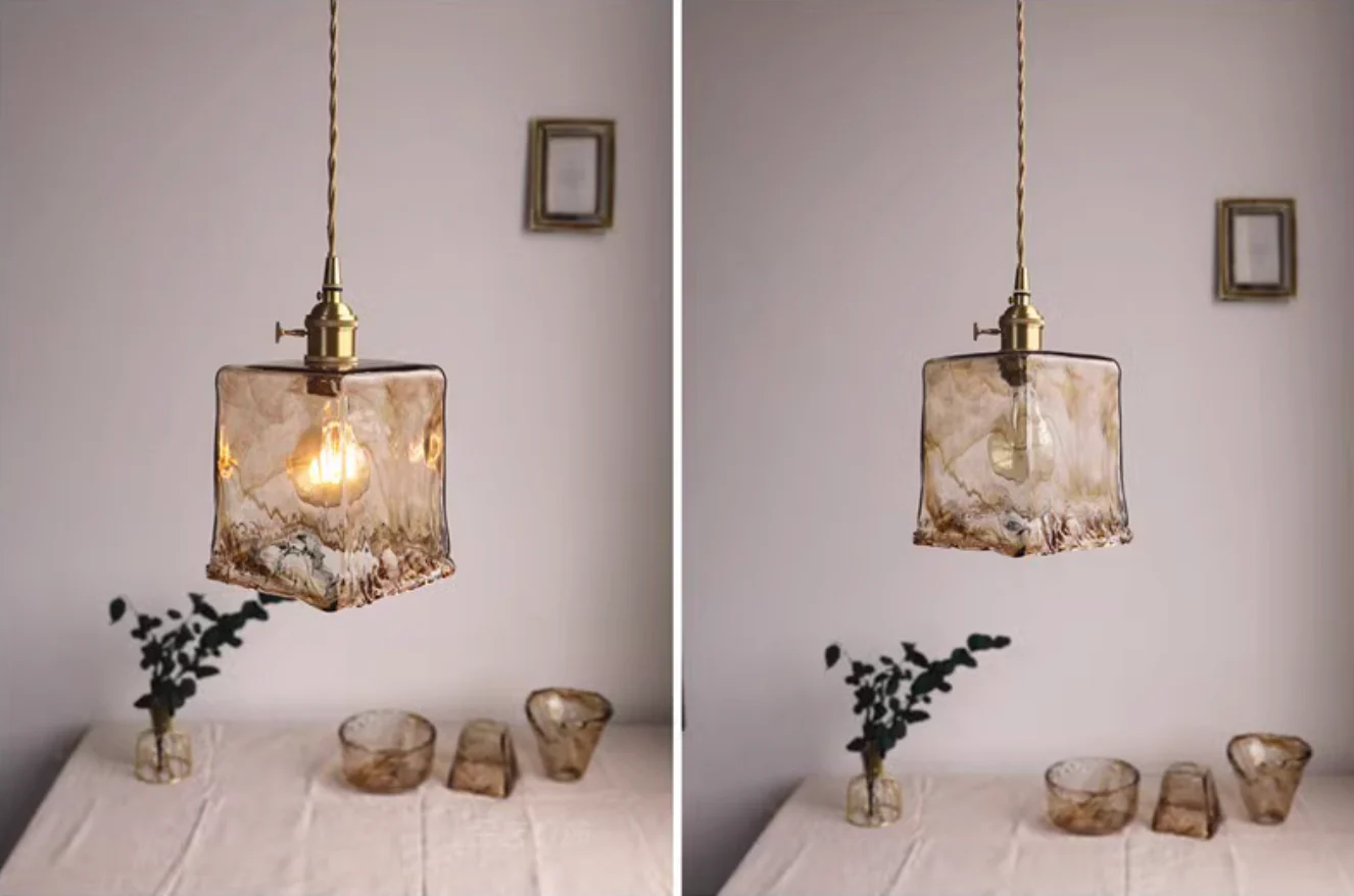 Aurelian Tinted Melted Glass Pendant Light - Image 16