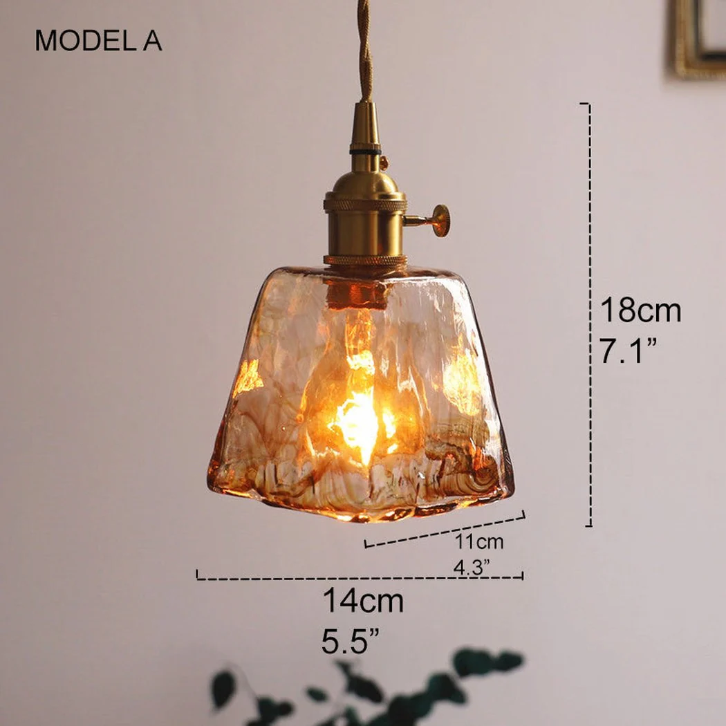 Aurelian Tinted Melted Glass Pendant Light - Image 2