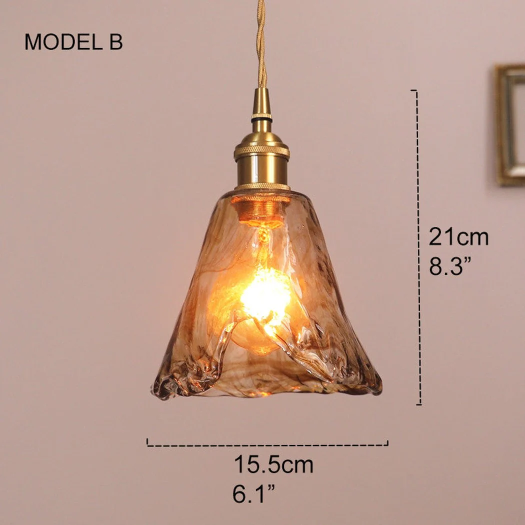 Aurelian Tinted Melted Glass Pendant Light - Image 3