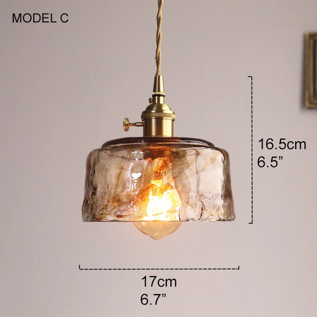 Aurelian Tinted Melted Glass Pendant Light - Image 4