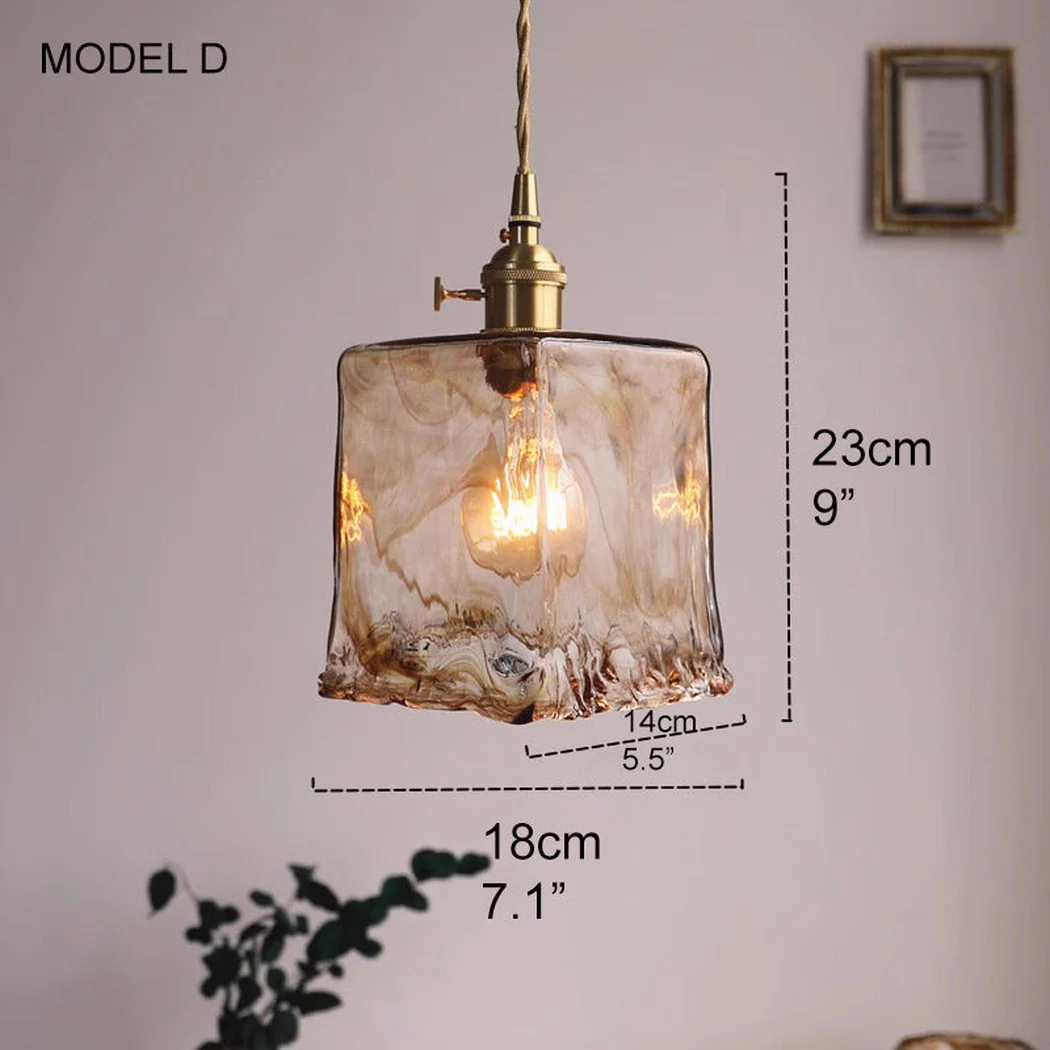 Aurelian Tinted Melted Glass Pendant Light - Image 5