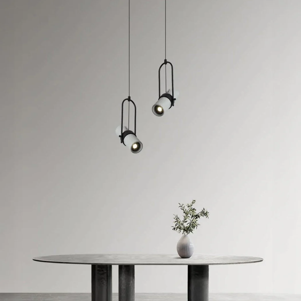 Basel Concrete Swivel Arm Minimalist Pendant Light - Image 2