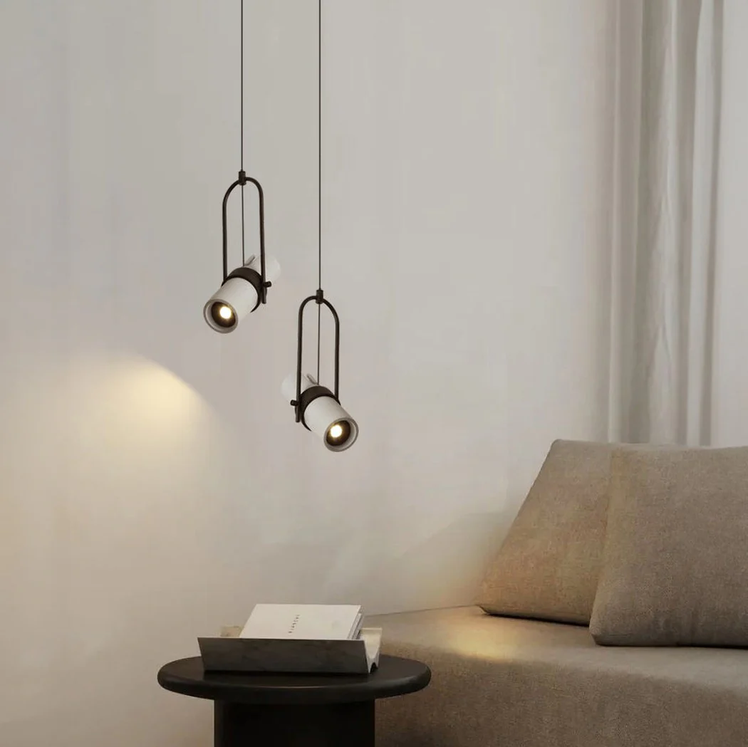 Basel Concrete Swivel Arm Minimalist Pendant Light - Image 7