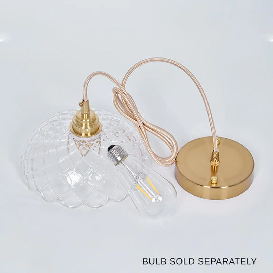 Betty Glass Shade Brass Fitting Art Deco Pendant Light - Image 11