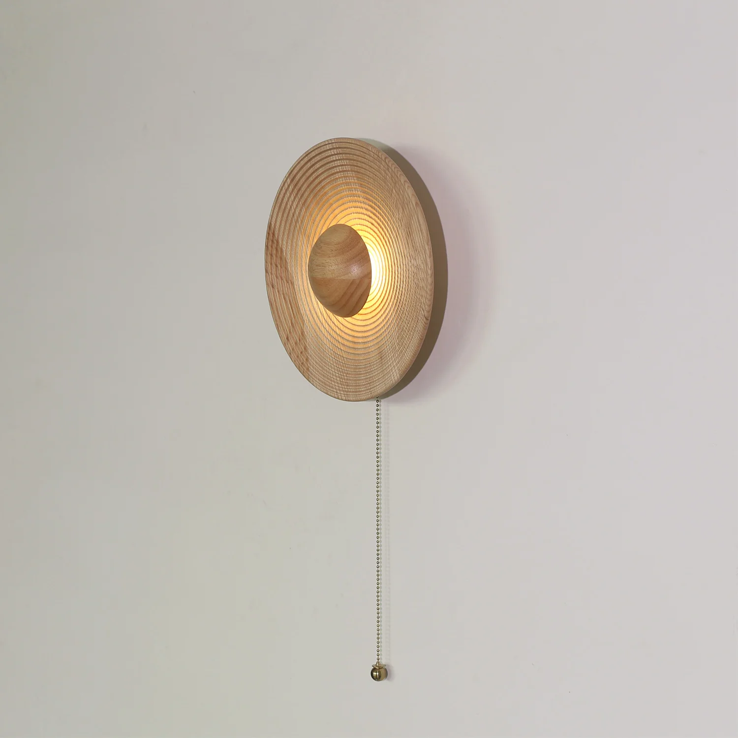 Birchwood Natural Wood Plate LED Wall Light - Image 6