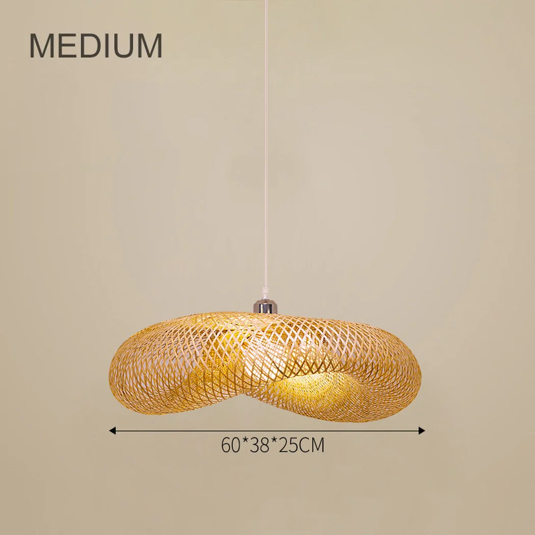 Birds Nest Rattan Bamboo Pendant Light - Image 12