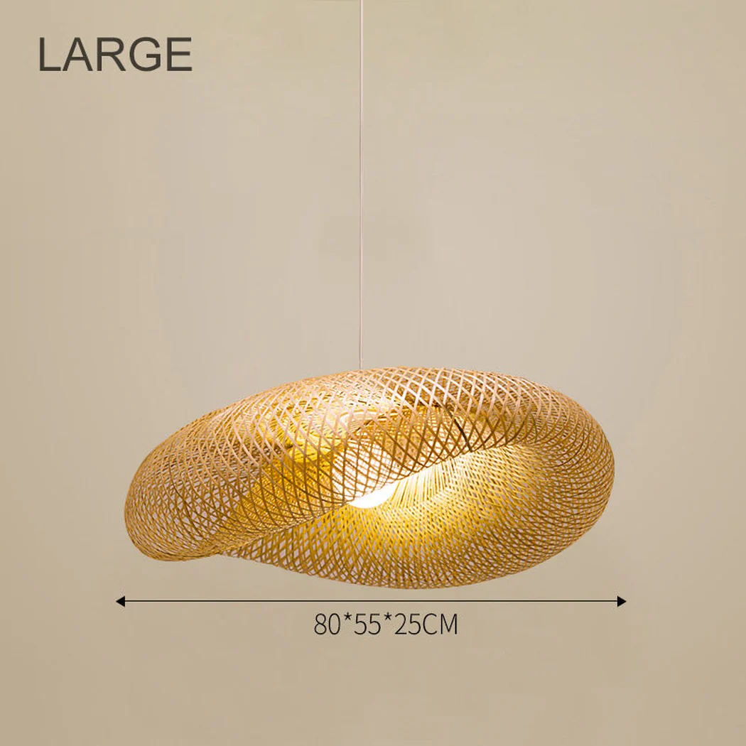 Birds Nest Rattan Bamboo Pendant Light - Image 13