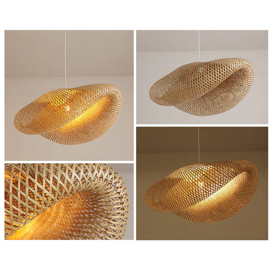 Birds Nest Rattan Bamboo Pendant Light - Image 6