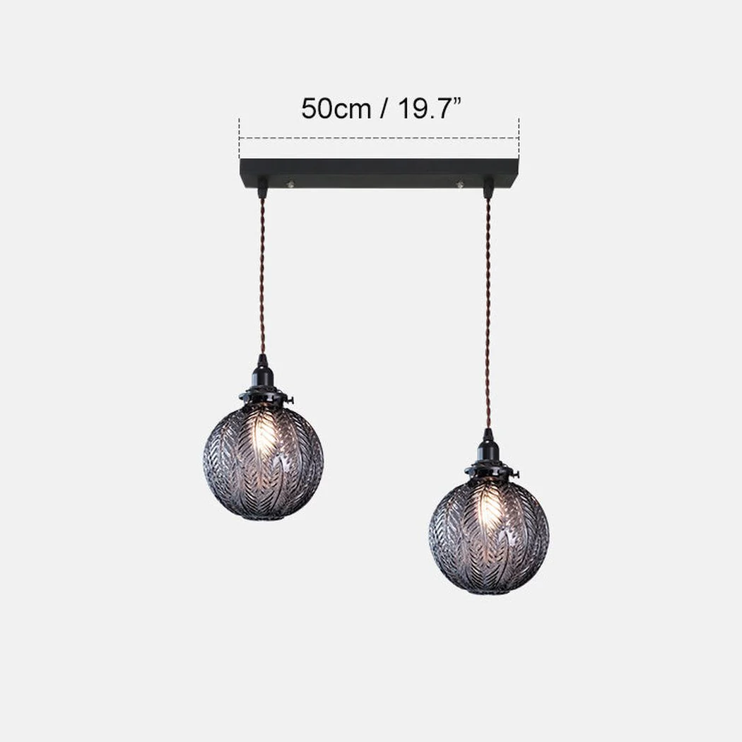 Black Florienne Glass Pendant Light - Image 10