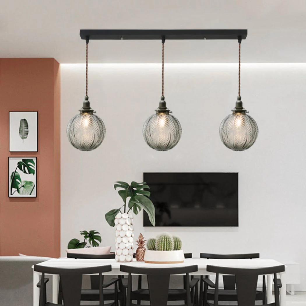 Black Florienne Glass Pendant Light - Image 12
