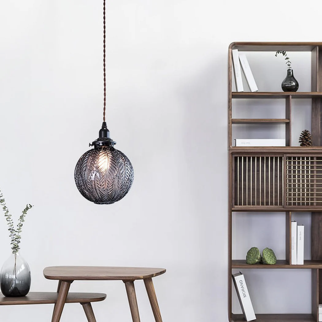 Black Florienne Glass Pendant Light - Image 5