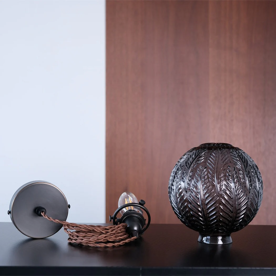 Black Florienne Glass Pendant Light - Image 9