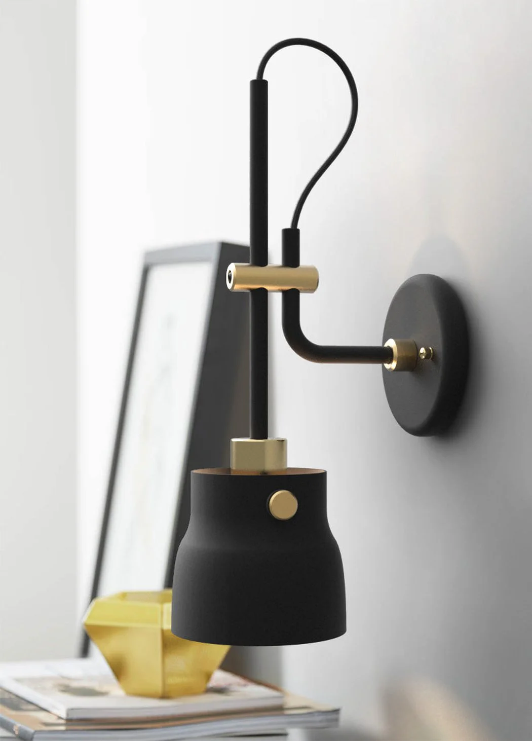 Black Hudson Wall Light - Image 10