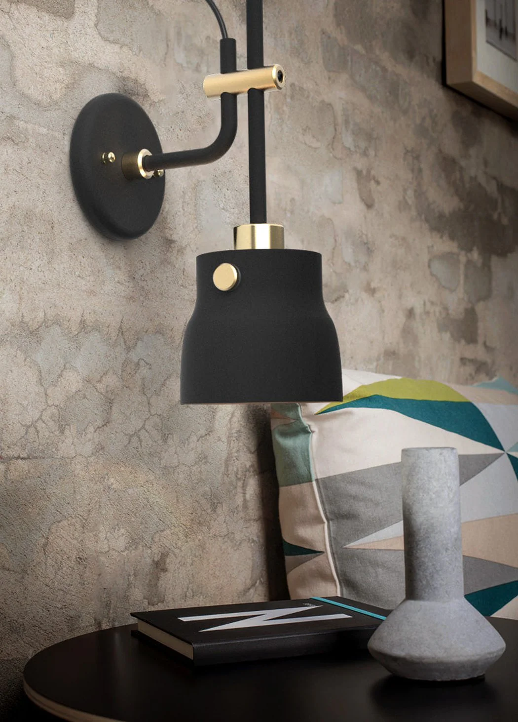 Black Hudson Wall Light - Image 6