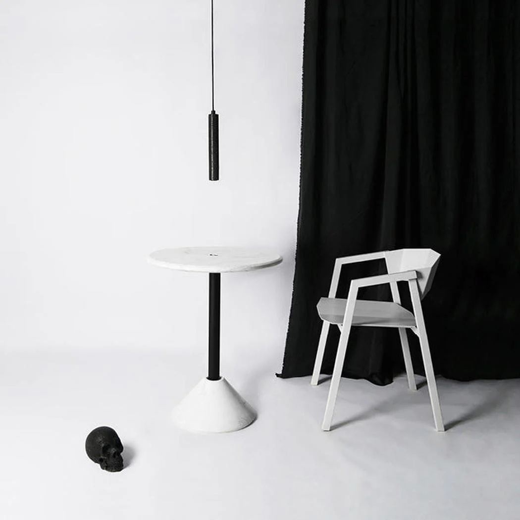Black Lava A Stone Minimalist Line Pendant Light - Image 7